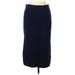 Universal Thread Casual Skirt: Blue Solid Bottoms - Women's Size Large