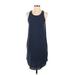 Wilfred Casual Dress - Slip dress: Blue Solid Dresses - Women's Size Small