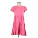 J.Crew Casual Dress - DropWaist: Pink Solid Dresses - Women's Size Small