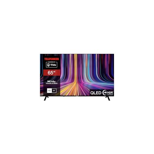 Telefunken 65 Zoll QLED Fernseher Smart TV (4K UHD, HDR Dolby Vision, Dolby Atmos, 6 Monate HD+ inkl.)