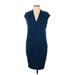 Three Dots Casual Dress - Sheath: Blue Dresses - Women's Size Medium