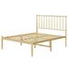 Gold Bed Frame with Headboard, 12.2 Inches for Storage