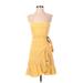 American Eagle Outfitters Casual Dress: Yellow Dresses - Women's Size Small