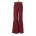 American Eagle Outfitters Cord Pant: Burgundy Jacquard Bottoms - Women's Size 0