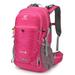 Hiking Backpack for Men Women, 35L Travel Backpack Waterproof Camping Backpack Outdoor Lightweight Daypack(Rosered)