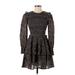 Christy Dawn Casual Dress: Black Jacquard Dresses - Women's Size X-Small