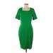 L.K. Bennett Casual Dress - Sheath: Green Dresses - Women's Size 8