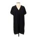 Vince. Casual Dress - Popover: Black Solid Dresses - Women's Size Small