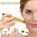 Energy 24K Gold T Beauty Bar Facial Roller Massager T-Shape Energy Beauty Bar Pulse Firming Face
