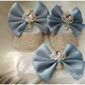 Baby Blue Absolutely Stunning Crown Jewery Diamond Shoes Perfect for All Special Occasion Pregnant