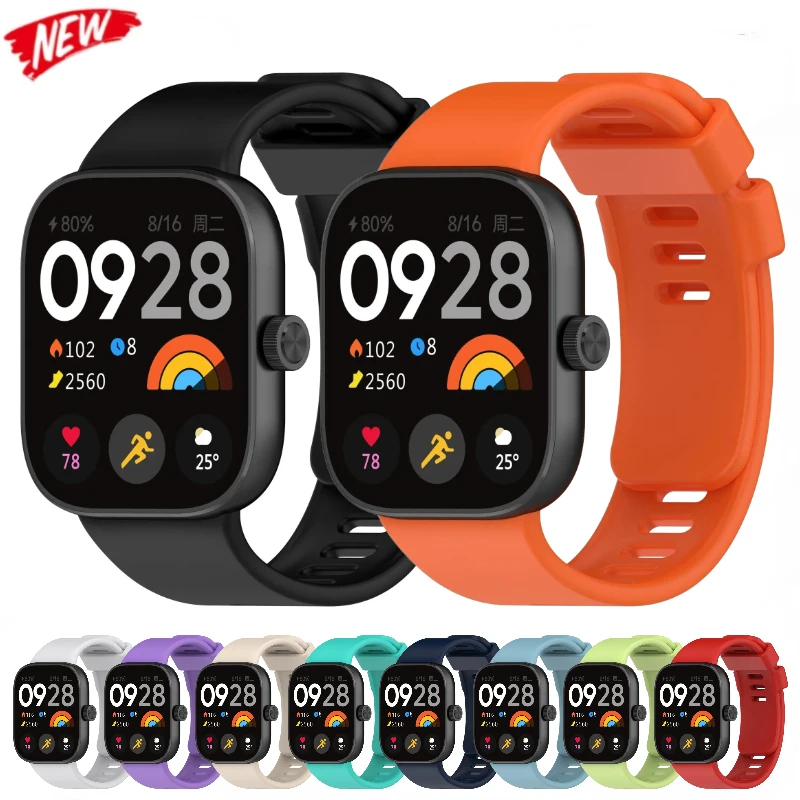 Offizielles Silikonarmband für Redmi Watch 5-4 SmartWatch-Armbandzubehör für Xiaomi Mi Band 8Pro/9Pro Correa-Armband-Ersatz Image