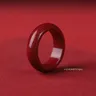 Rote Zinnober Feng Shui Ringe Zinnober Ringe ziehen Reichtum Geld Ringe Schutz Amulett viel Glück