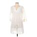 Lands' End Casual Dress: White Dresses - Women's Size Medium