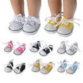 7cm Fashion Sneakers For 17 Inch Born Baby Doll 43cm Reborn Baby Doll 18inch American Doll Shoes