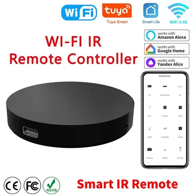 Télécommande universelle Smart WiFi IR Tuya et Smart Life Home télécommande pour climatiseur TV