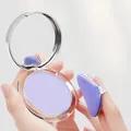 Lavender Matte Powder Oil Control Face Pressed Powder Long Lasting Compact Powder With mini Puff