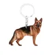 Pet Dog Keychain German Shepherd Dogs Love Animal 2D Flat Lucky Men Cute Charms Bag Drop Charms Gift