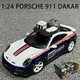 1:24 Bburago Porsche 911 Dakar Race Car Models Alloy Collectible Gifts Racing Car Diecast Model
