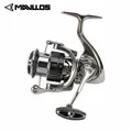 Mavllos Roles Bass Spinning Reel Fishing Trout Force 15Kg Ratio 5.5:1 Aluminum Shallow Spool