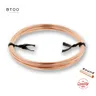 14K Rose Gold Filled Round Wire One Meter Half Hard Gold Filled Beading Wire Handmade DIY Jewelry