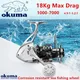 New Okuma Metal Fishing Wheel 18Kg Max Drag14+1BB Seaproof Spinning Wheel Sea Fishing Wheel Fishing