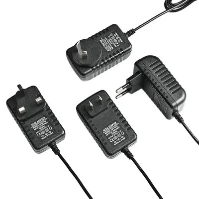 European bristish america ac dc netzteil 3v 5v 6v 7v 9v 12v 1a 2a netzteil ladegerät us eu uk Image