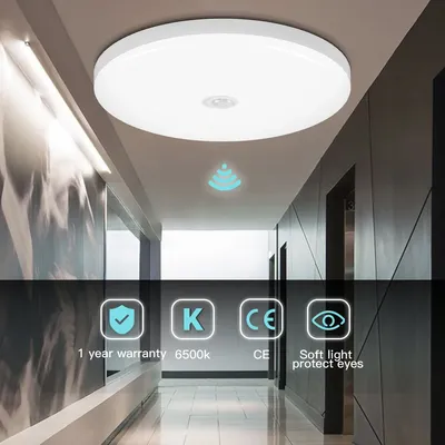 Motion Sensor Decke Licht LED Radar Sensor Lampe Indoor Nacht Beleuchtung Leuchten Für Zimmer Flure Badezimmer Smart Decke Lampe