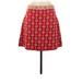 Maeve by Anthropologie Casual Skirt: Red Graphic Bottoms - Women's Size Medium