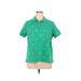 Lands' End Short Sleeve Polo Shirt: Green Tops - Women's Size 1X