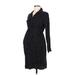 Old Navy Casual Dress: Black Polka Dots Dresses - Women's Size Medium Maternity