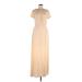 BCBGMAXAZRIA Casual Dress - Maxi: Tan Dresses - Women's Size Medium