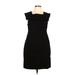 Madewell Casual Dress - Sheath Square Sleeveless: Black Print Dresses - Women's Size 8