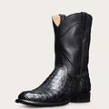 Tecovas Men's The Cole Roper Boots, Round Toe, 10" Shaft, Midnight, Caiman, 1.125" Heel, 10.5 EE