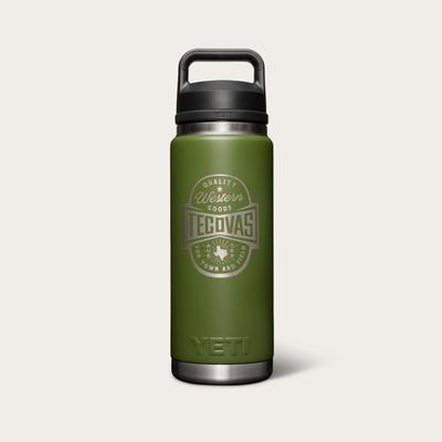 Tecovas For Town & Field YETI 26oz Water Bottle, Highland Green, Metal