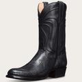Tecovas Men's The Nolan Cowboy Boots, Round Toe, 12" Shaft, Midnight, Lizard, 1.5" Heel, 13 D