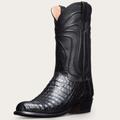 Tecovas Men's The Dillon Cowboy Boots, Round Toe, 12" Shaft, Midnight, Caiman, 1.5" Heel, 11.5 D