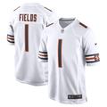 Men's Nike Justin Fields White Chicago Bears Game Jersey