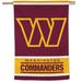 WinCraft Washington Commanders 28" x 40" Primary Logo Single-Sided Vertical Banner
