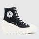 Converse chuck 70 de luxe wedge trainers in black