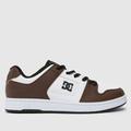 DC manteca 4 trainers in white & brown