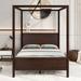 Red Barrel Studio® Shadarev Queen Solid Wood Canopy Bed Wood in Brown | Wayfair 3EDDBEF683334443A279F0DD35BC079F