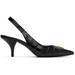 Tf Croc-effect Leather Slingback Pumps