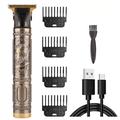 Tondeuse à cheveux et tondeuse à barbe rechargeable USB pour homme - Tondeuse précise en T avec écran LCD - Kit de toilettage pour homme