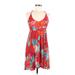 Body Glove Casual Dress: Red Tropical Dresses - Women's Size Medium