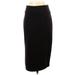 Nine West Casual Skirt: Black Solid Bottoms - Women's Size X-Small