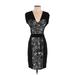 BCBGMAXAZRIA Casual Dress: Black Dresses - Women's Size Small