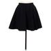 LC Lauren Conrad Casual Skirt: Black Solid Bottoms - Women's Size Medium