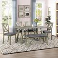 Gracie Oaks 6 Piece Dining Table Set Wood Dining Table & Chair | Wayfair 76DF5469C2BD4BC881E3B875A120921C