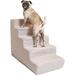 Tucker Murphy Pet™ Emreigh 5 Step Pet Stair in Gray/White/Brown | 22.5 H x 15 W x 30 D in | Wayfair 79D6E160660C41BFB8882C40110CF29E