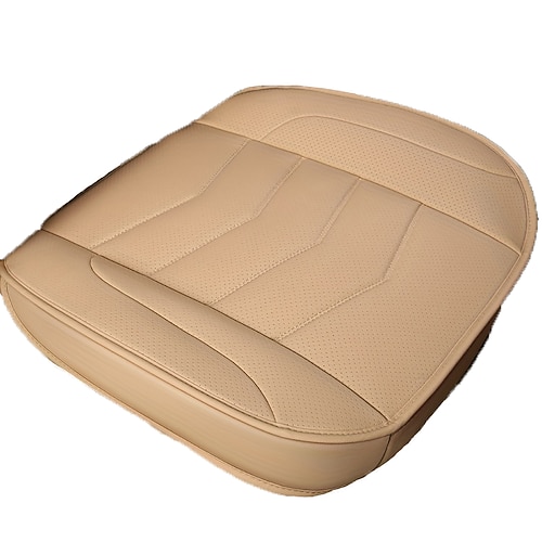 Luxuriöser Autositzschutz, Einzelsitz, vollständig umschlossen, atmungsaktiver PU-Leder-Autositzbezug für die meisten Limousinen, SUVs, universell, alle Jahreszeiten Image